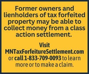 MN Tax Forfeiture Settlement button